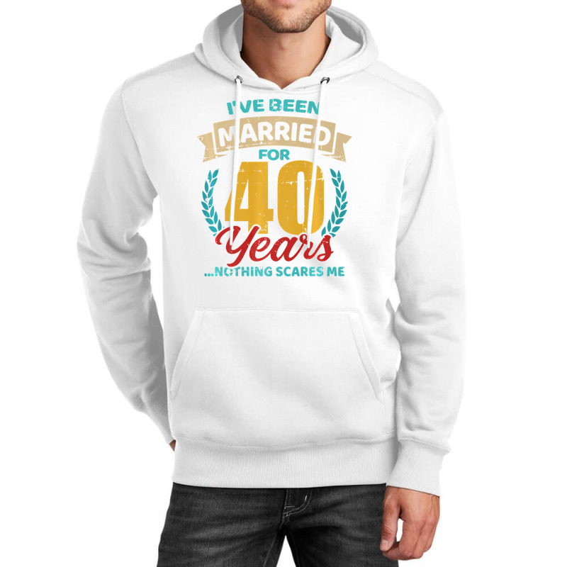 Married For 40 Years 40th Wedding Anniversary Premium Unisex Hoodie by thutrinh | Artistshot