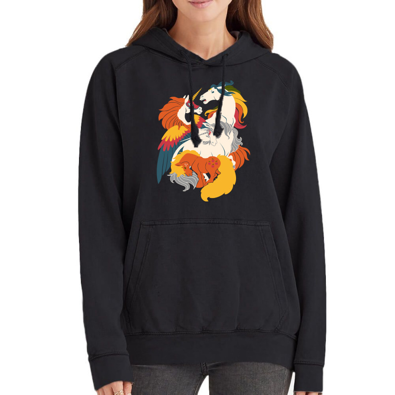 Four Horses Of The Nostalgialypse Vintage Hoodie | Artistshot