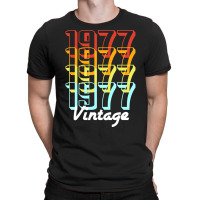 Vintage Since 1977 Old Men Women Retro Sunset T-shirt | Artistshot