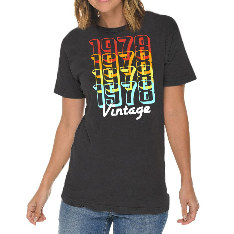 Vintage Since 1978 Old Men Women Retro Sunset Vintage T-shirt | Artistshot