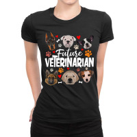 Dog Lover Cat Lover Future Veterinarian Veterinary Assistant T Shirt Ladies Fitted T-shirt | Artistshot