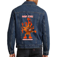 Gift Idea Game Cuphead Run And Shoot Funny Graphic Gifts Men Denim Jacket | Artistshot