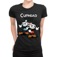 Gifts For Men Game Cuphead Run And Shoot Awesome For Movie Fan Ladies Fitted T-shirt | Artistshot