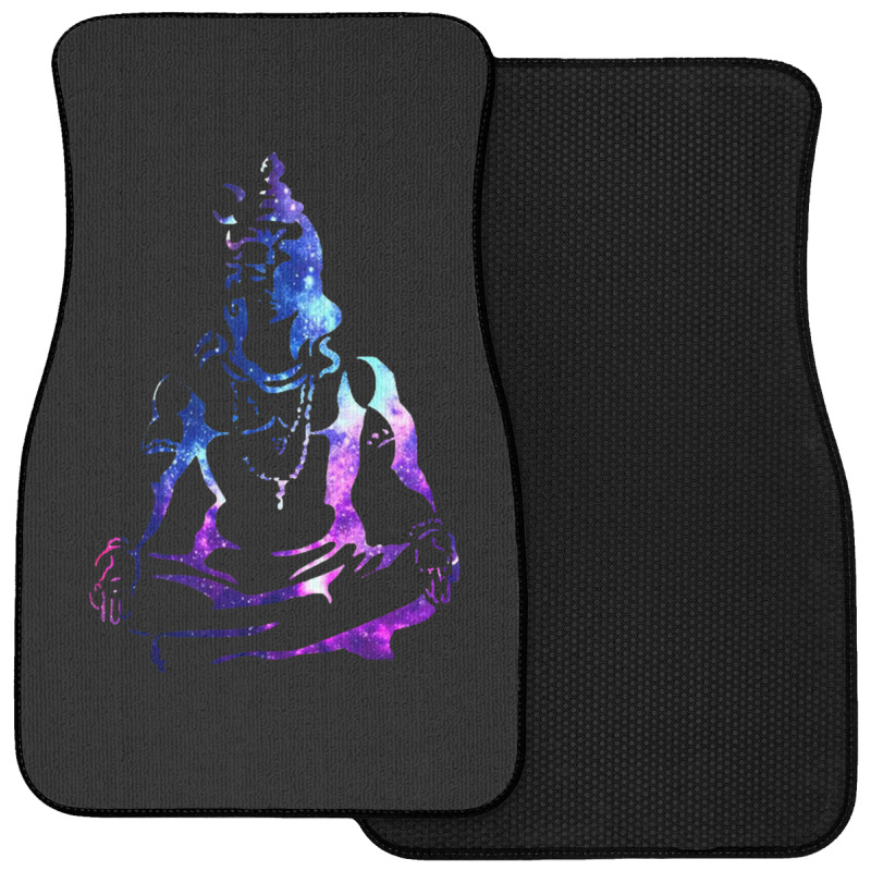 Adiyogi Meditating Galaxy Art Front Car Mat | Artistshot