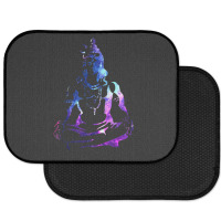 Adiyogi Meditating Galaxy Art Rear Car Mat | Artistshot