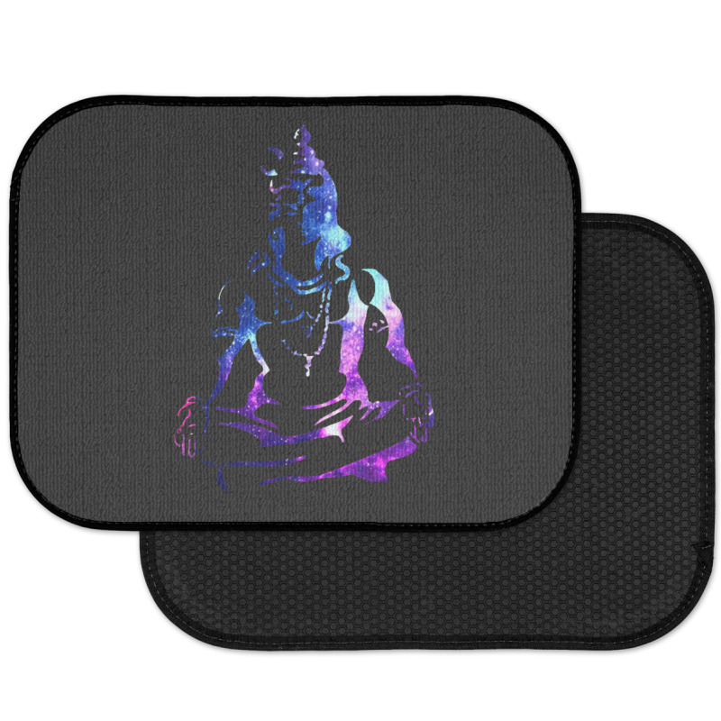 Adiyogi Meditating Galaxy Art Rear Car Mat | Artistshot