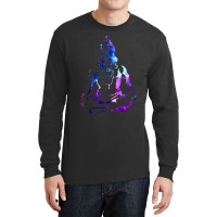 Adiyogi Meditating Galaxy Art Long Sleeve Shirts | Artistshot