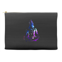 Adiyogi Meditating Galaxy Art Accessory Pouches | Artistshot