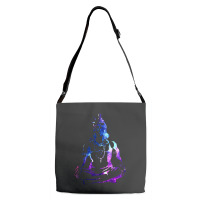 Adiyogi Meditating Galaxy Art Adjustable Strap Totes | Artistshot