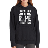 I'd Rather Be Rope Jumping Jump Skipping Hobby Long Sleeve T Shirt Vintage Hoodie | Artistshot