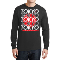 Tokyo - Japanese Cities Typography Series Long Sleeve Shirts | Artistshot