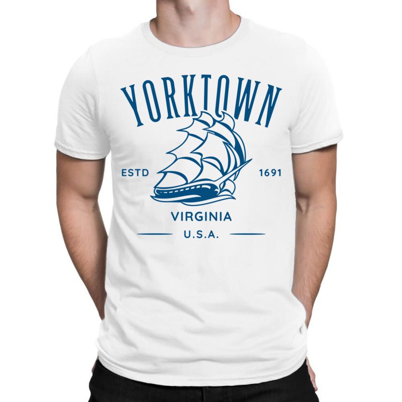 Yorktown Virginia Old Tall Sailing Ship Design Pullover Hoodie T-shirt | Artistshot