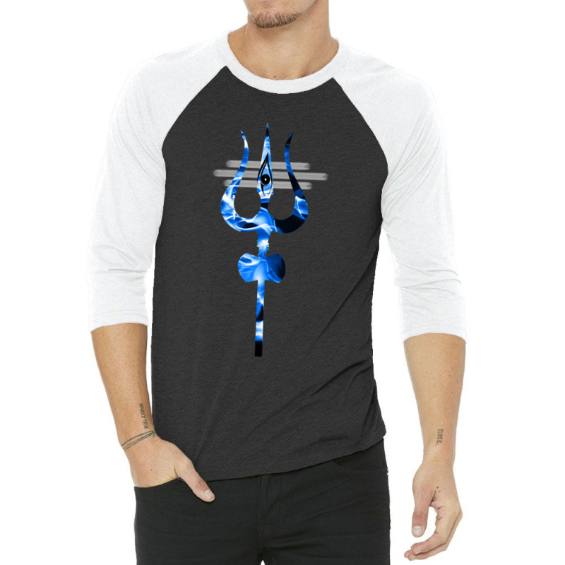 Divine Trishul Shiva 3/4 Sleeve Shirt | Artistshot