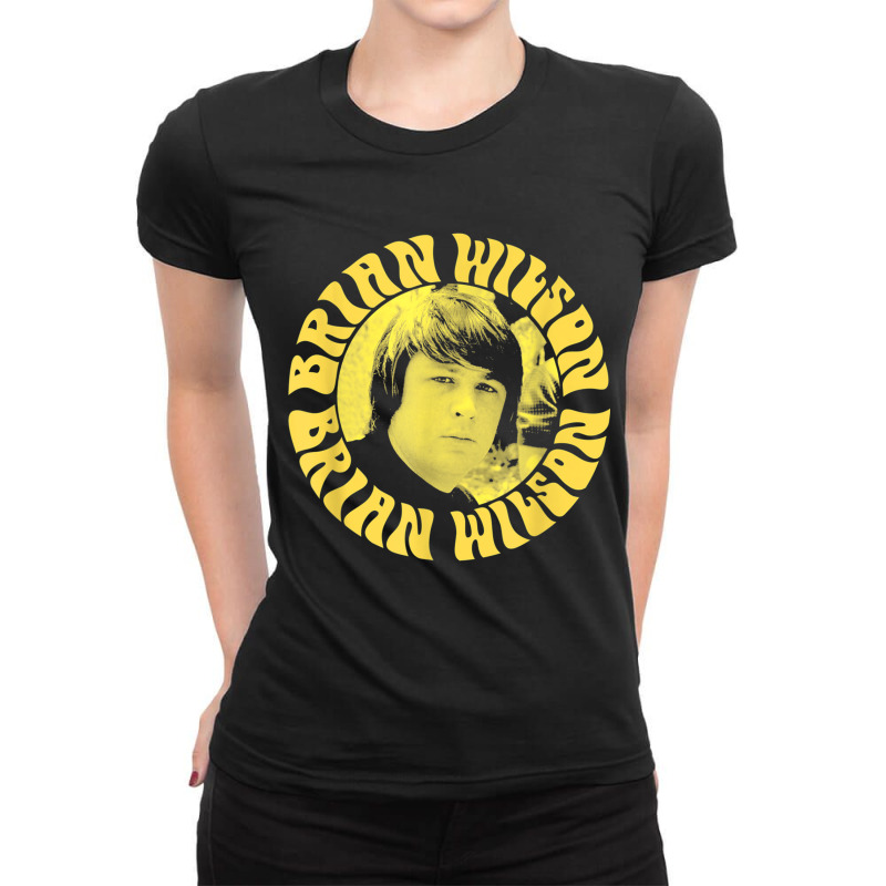 Brian Wilson – Yellow Headshot T Shirt Ladies Fitted T-Shirt by cm-arts | Artistshot