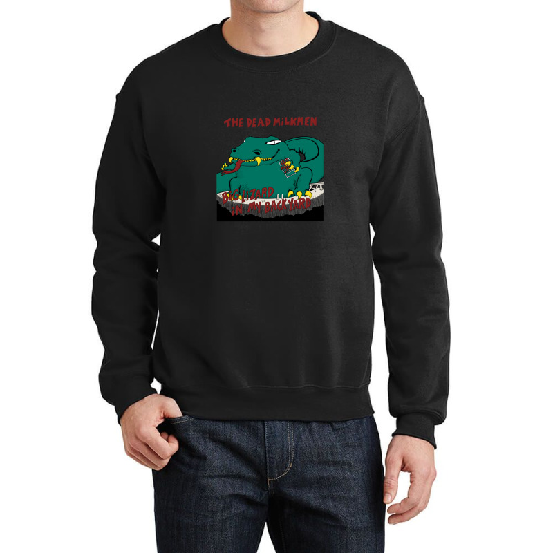 Dead Milkmen Big Lizard Crewneck Sweatshirt by LarryCory | Artistshot