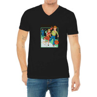 Let's Run Away V-neck Tee | Artistshot