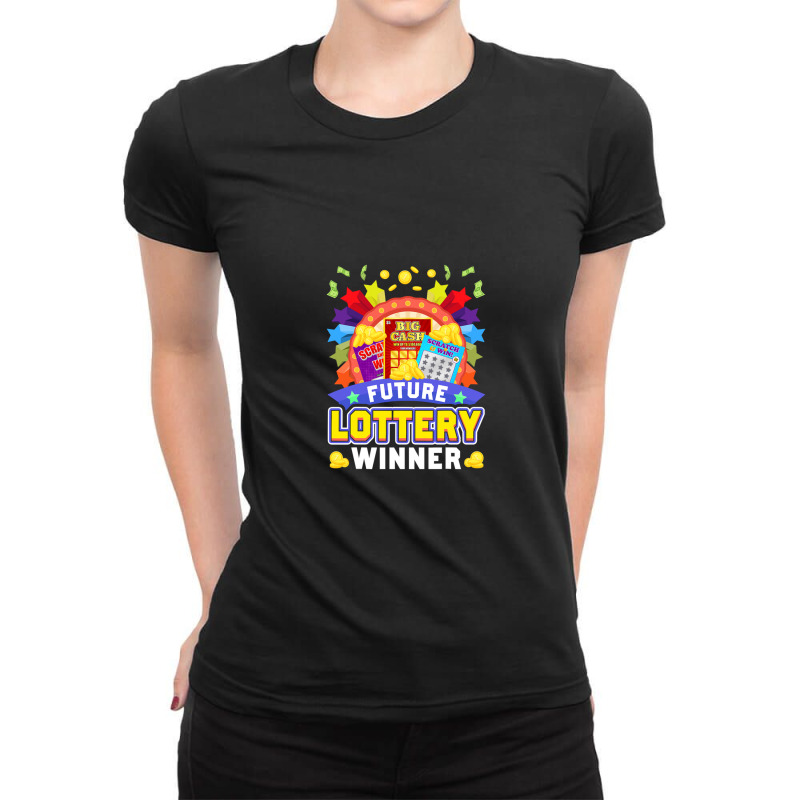 Future Lottery Winner Video Game Ladies Fitted T-Shirt by RobertTaylor | Artistshot