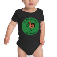 Thanksgiving Turkey And Shamrock St Patricks Day Baby Bodysuit | Artistshot