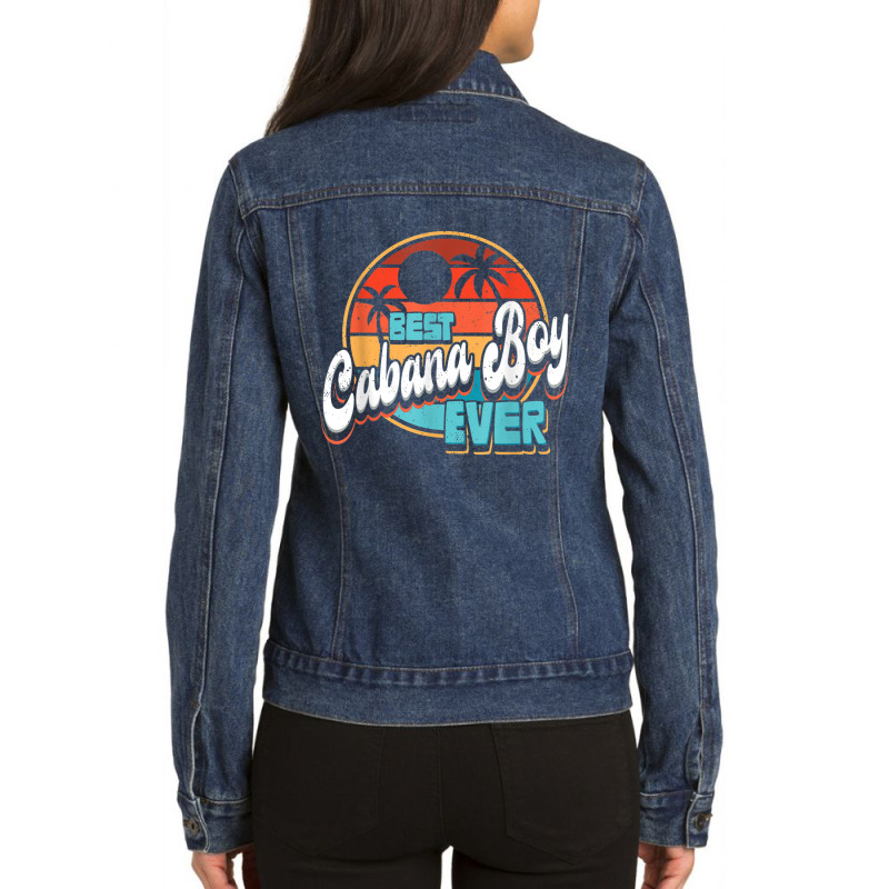 Cabana Boy Bartender Mixer T Shirt Ladies Denim Jacket by cm-arts | Artistshot