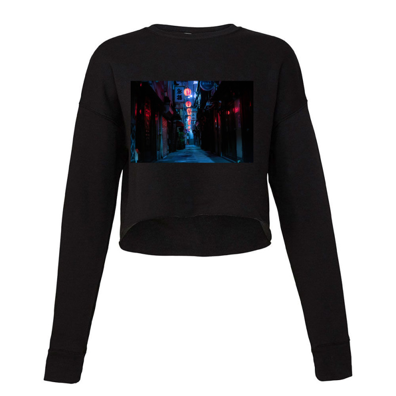 Tokyo At Night - Wonderful Art 3 Cropped Sweater by yumgaugeteuda | Artistshot