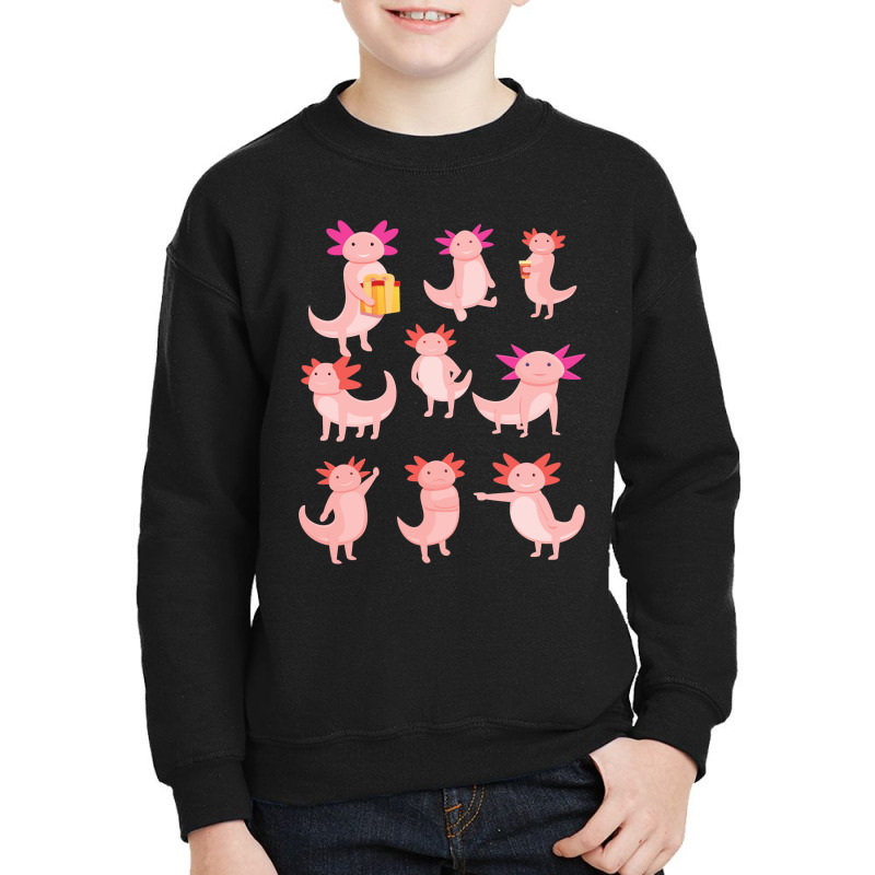 Pack Cute Axolotl  Design Me Loves Axolotl Youth Sweatshirt by Min03 | Artistshot