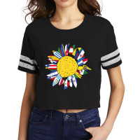 National Hispanic Heritage Month Sunflower Latino Flags Scorecard Crop Tee | Artistshot