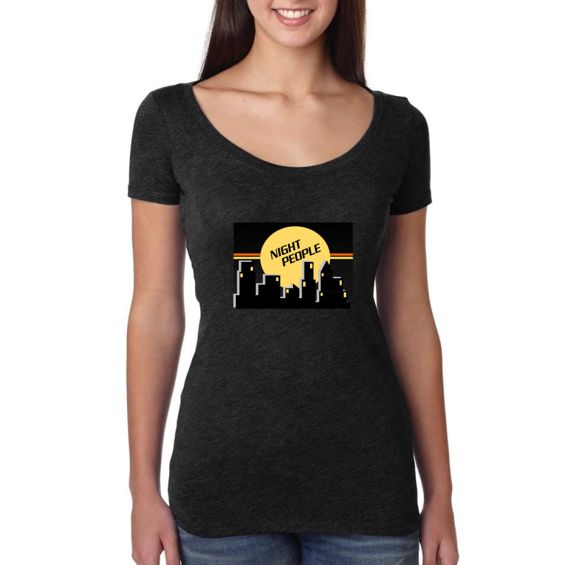 Night People Women's Triblend Scoop T-shirt by CrystalDeaton | Artistshot