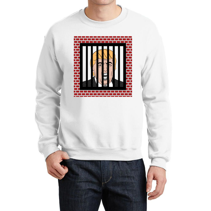 Jail Trump, Lock Trump Up, Trump In Prison, Dump Trump Long Sleeve T S Crewneck Sweatshirt | Artistshot