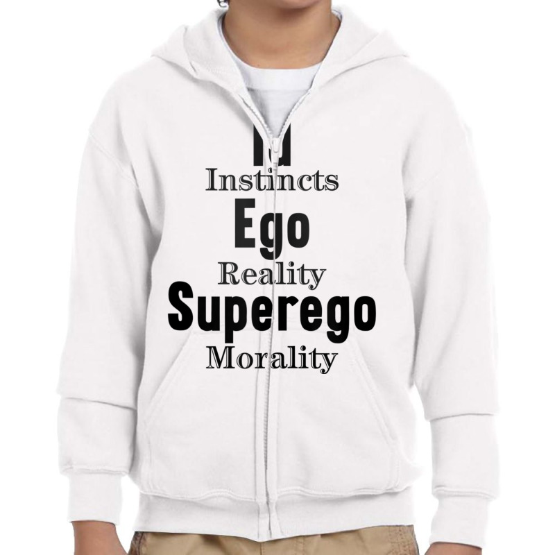 Id Ego Superego Instincts Reality Morality Funny Psychology Tank Top Youth Zipper Hoodie by cm-arts | Artistshot