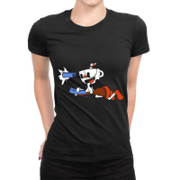 Lover Gift Multiplayer Cuphead Video Game Gifts For Movie Fan Ladies Fitted T-shirt | Artistshot