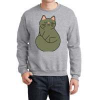 Green Cat Crewneck Sweatshirt | Artistshot