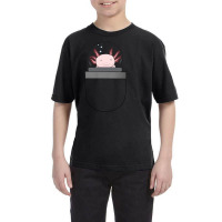 Pocket Axolotl - Albino Youth Tee | Artistshot