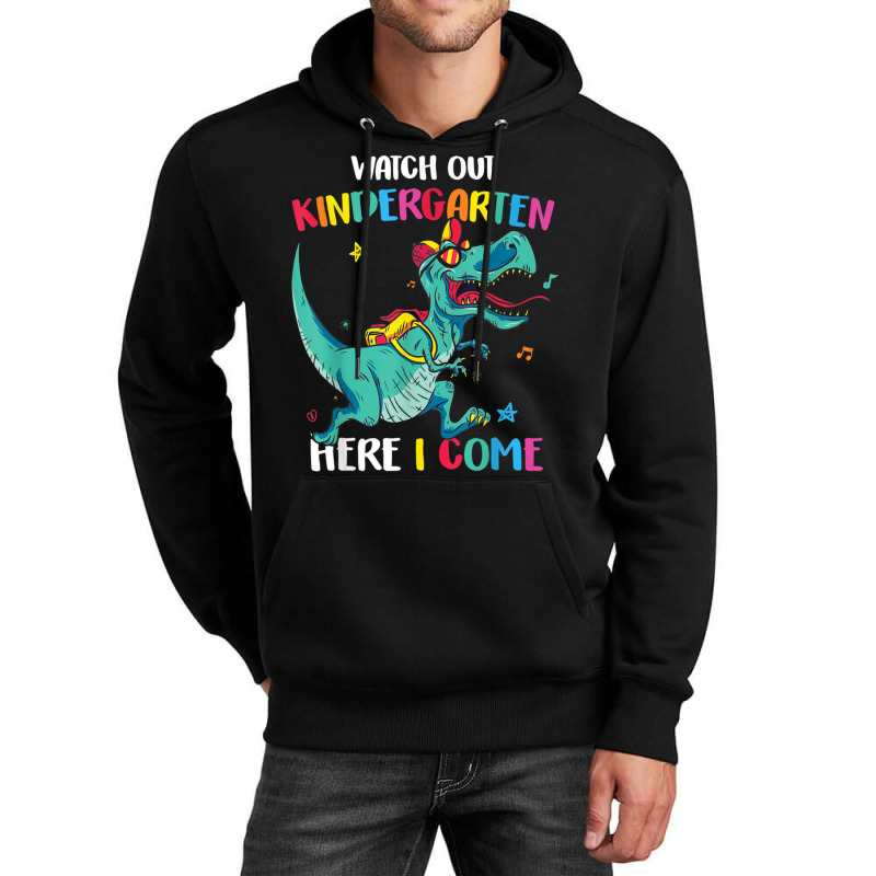 Gift Watch Out Kindergarten Here I Come Dinosaurs Back To School Unisex Hoodie by cm-arts | Artistshot