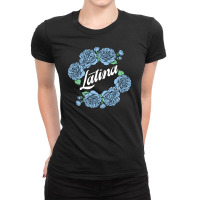 Latina Blue Rose For Dark Ladies Fitted T-shirt | Artistshot