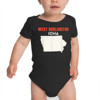 West Burlington Iowa Usa State America Travel Iowan T Shirt Baby Bodysuit | Artistshot