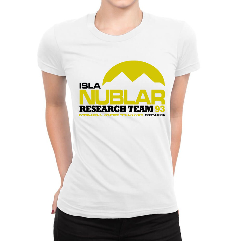 Isla Nublar Research Facility Ladies Fitted T-Shirt by trokeryth | Artistshot