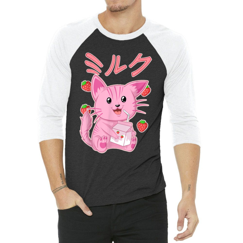 Japanese Anime Otaku Strawberry Milkshake Clothes 3/4 Sleeve Shirt by ROMAINEDWILEY | Artistshot