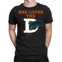 Funny Miami Football Team - She Loves The D T-shirt | Artistshot