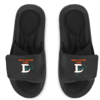 Funny Miami Football Team - She Loves The D Slide Sandal | Artistshot