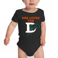 Funny Miami Football Team - She Loves The D Baby Bodysuit | Artistshot