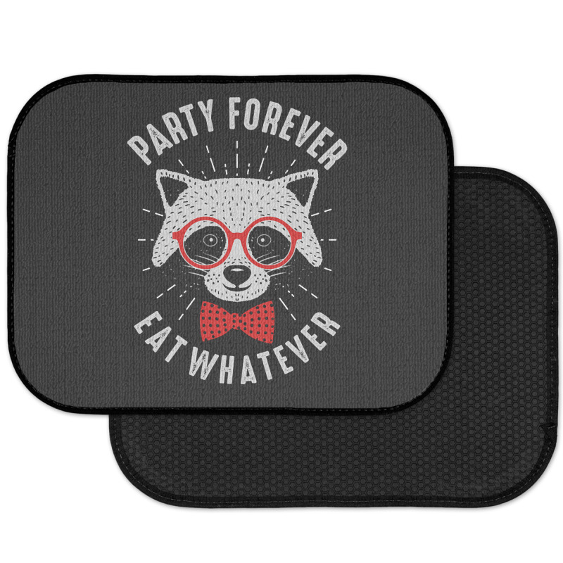 Party Forever Eat Whatever Rear Car Mat | Artistshot