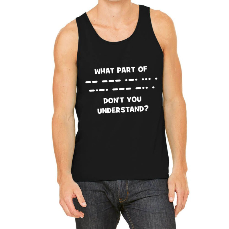 Morse Code Shortwave Ham Radio Tank Top | Artistshot