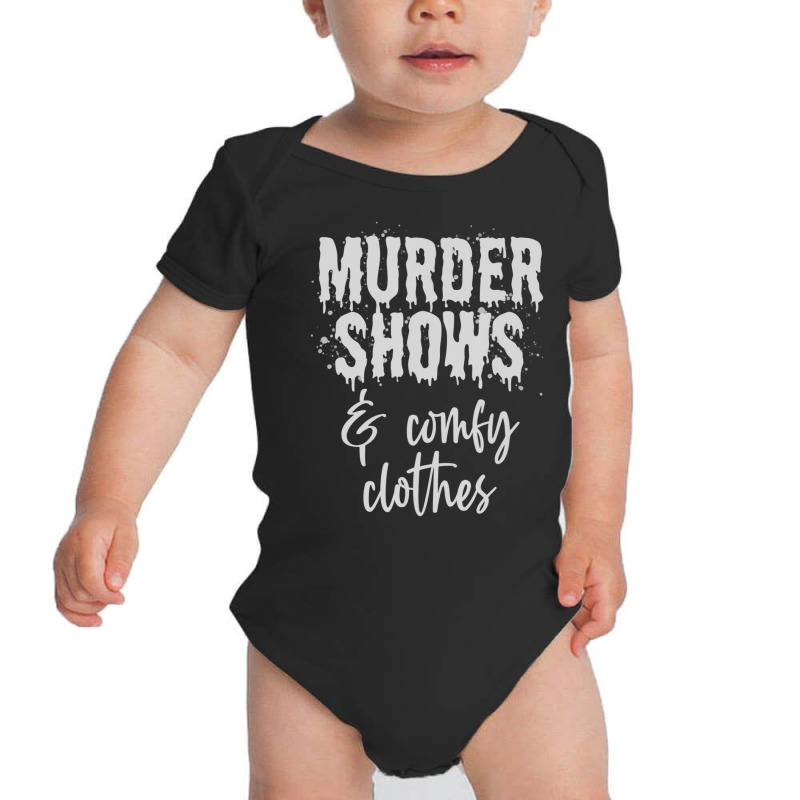 Murder Shows Comfy Perfect Serial Mystery Documentary Crime Baby Bodysuit by cm-arts | Artistshot