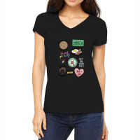 Parks And Recreation Tv Show Art Women's V-neck T-shirt | Artistshot