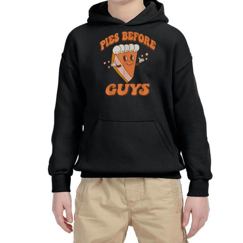 Groovy Retro Thanksgiving Pies Before Guys T Shirt Youth Hoodie by cm-arts | Artistshot