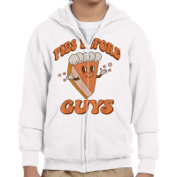 Groovy Retro Thanksgiving Pies Before Guys T Shirt Youth Zipper Hoodie | Artistshot