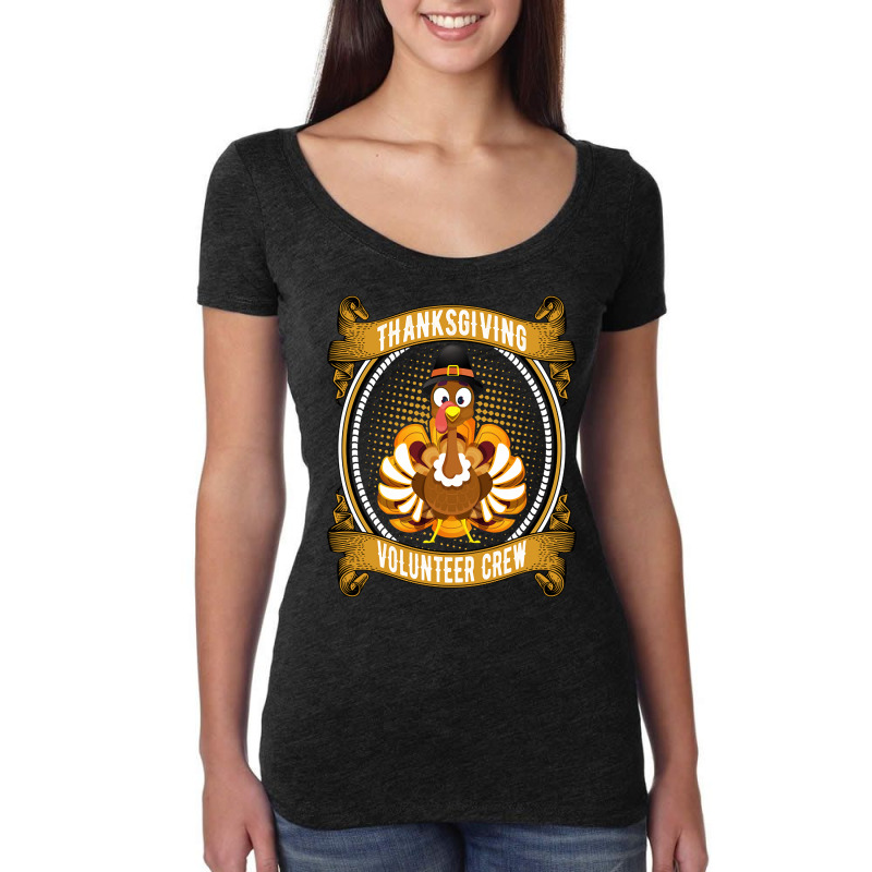 Thanksgiving Volunteer Crew - Cute Thanksgiving Gift Women's Triblend Scoop T-shirt by Kemriban527 | Artistshot