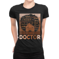 Medical Doctor Apparel Afro American Medical Student Doctor T Shirt Ladies Fitted T-shirt | Artistshot