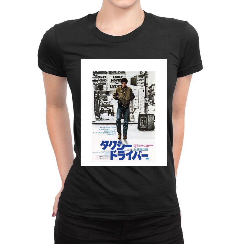 Taxi Driver Japanese Poster Graphic Ladies Fitted T-Shirt by cm-arts | Artistshot