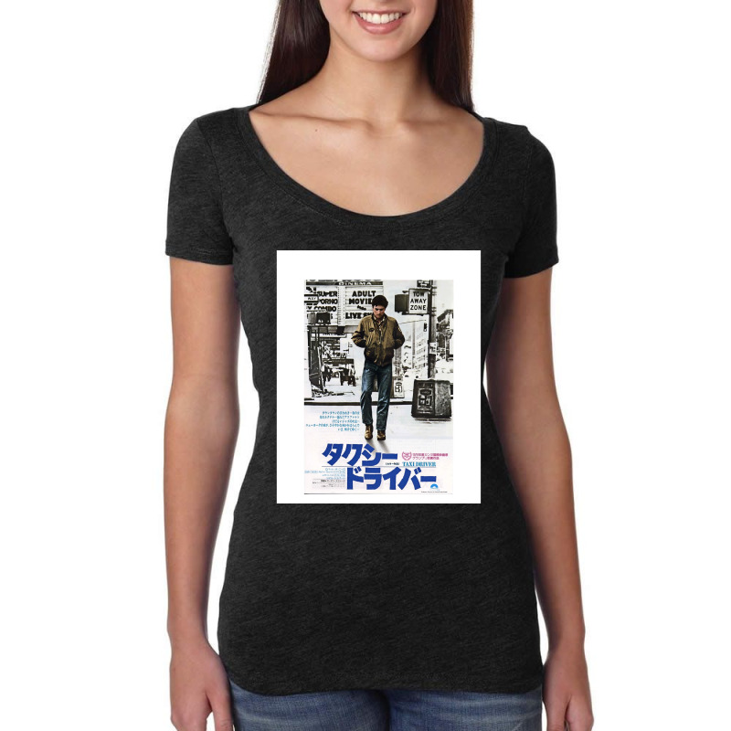 Taxi Driver Japanese Poster Graphic Women's Triblend Scoop T-shirt by cm-arts | Artistshot